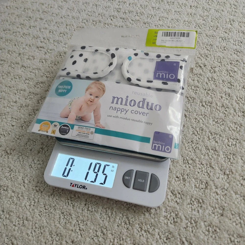 Bambino Mio Mioduo Reusable Diaper Cover Size 1 Polka Dot NEW